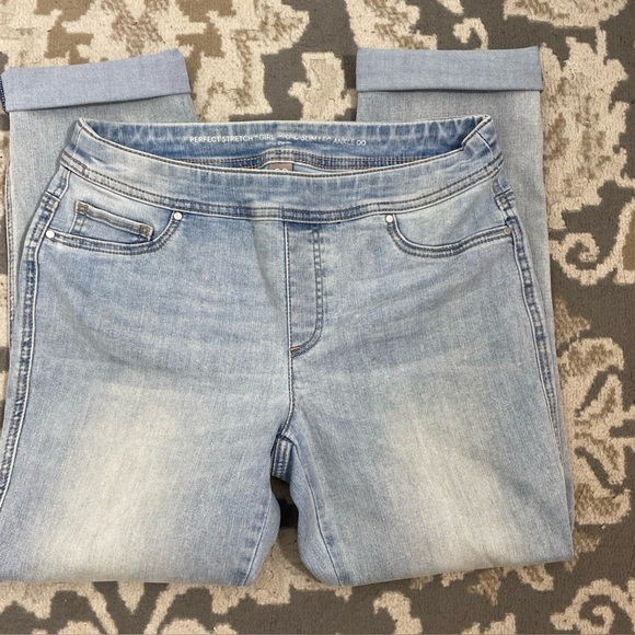 Chico's Denim - CHICO’S PERFECT STRETCH GIRLFRIEND SLIM LEG ANKLE 00/28x32